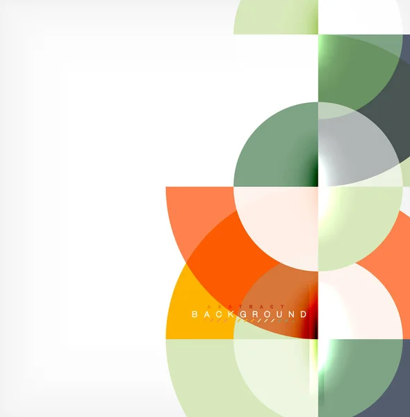 Cercle moderne fond abstrait — Image vectorielle