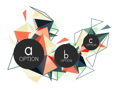 Vektör üçgen arka plan, düşük poli kavramı