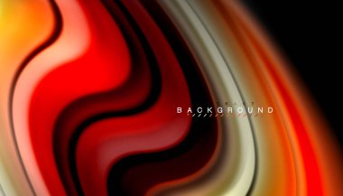 Sıvı renk arka plan, siyah, renkli mermer veya plastik dalga doku zemin, çok renkli şablonu için iş veya teknoloji sunu veya web broşür kapak üzerinde sıvı tasarım bükülmüş