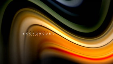 Sıvı renk arka plan, siyah, renkli mermer veya plastik dalga doku zemin, çok renkli şablonu için iş veya teknoloji sunu veya web broşür kapak üzerinde sıvı tasarım bükülmüş