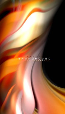 Sıvı renk arka plan, siyah, renkli mermer veya plastik dalga doku zemin, çok renkli şablonu için iş veya teknoloji sunu veya web broşür kapak üzerinde sıvı tasarım bükülmüş