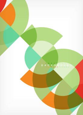 En az daire arka plan tasarım, iş veya teknoloji sunu veya web broşür kapak düzeni, duvar kağıdı için çok renkli şablonu