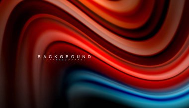 Sıvı renk arka plan, siyah, renkli mermer veya plastik dalga doku zemin, çok renkli şablonu için iş veya teknoloji sunu veya web broşür kapak üzerinde sıvı tasarım bükülmüş