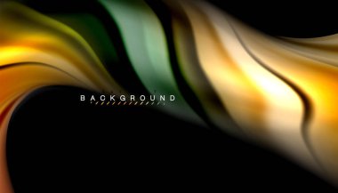 Sıvı renk arka plan, siyah, renkli mermer veya plastik dalga doku zemin, çok renkli şablonu için iş veya teknoloji sunu veya web broşür kapak üzerinde sıvı tasarım bükülmüş