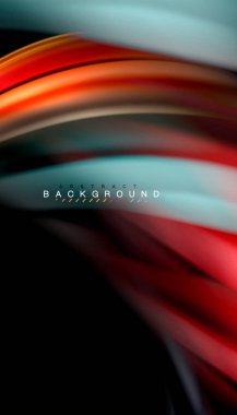 Sıvı renk arka plan, siyah, renkli mermer veya plastik dalga doku zemin, çok renkli şablonu için iş veya teknoloji sunu veya web broşür kapak üzerinde sıvı tasarım bükülmüş