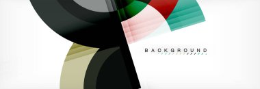 Vektör dairesel geometrik arka plan