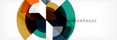 Vektör dairesel geometrik arka plan