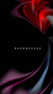 Sıvı renk arka plan, siyah, renkli mermer veya plastik dalga doku zemin, çok renkli şablonu için iş veya teknoloji sunu veya web broşür kapak üzerinde sıvı tasarım bükülmüş