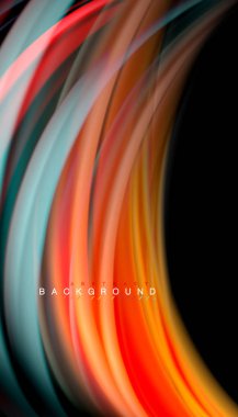 Sıvı renk arka plan, siyah, renkli mermer veya plastik dalga doku zemin, çok renkli şablonu için iş veya teknoloji sunu veya web broşür kapak üzerinde sıvı tasarım bükülmüş