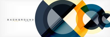 Vektör dairesel geometrik arka plan