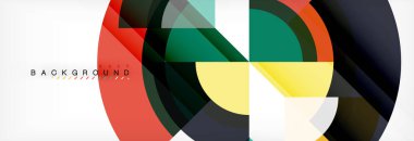 Vektör dairesel geometrik arka plan