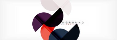 Yarı daire arka plan, modern geometrik desen tasarım. İş veya teknoloji tanıtım tasarım şablonu, broşür veya el ilanı desenli veya geometrik web afiş