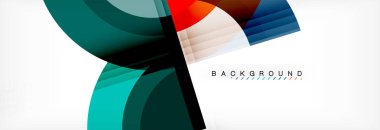 Vektör dairesel geometrik arka plan