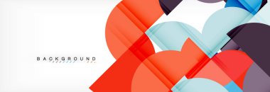 Yarı daire arka plan, modern geometrik desen tasarım. İş veya teknoloji tanıtım tasarım şablonu, broşür veya el ilanı desenli veya geometrik web afiş