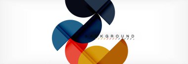 Yarı daire arka plan, modern geometrik desen tasarım. İş veya teknoloji tanıtım tasarım şablonu, broşür veya el ilanı desenli veya geometrik web afiş