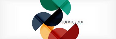 Daire modern geometrik arka plan, vektör çizim