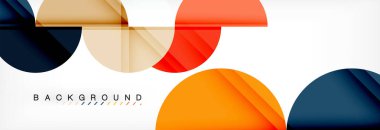 Daire modern geometrik arka plan illüstrasyon