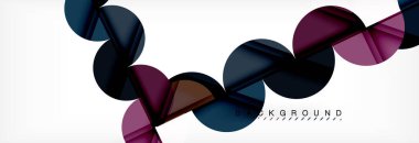 Daire modern geometrik arka plan illüstrasyon