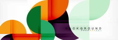 Daire modern geometrik arka plan illüstrasyon