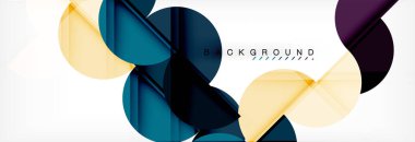 Yarı daire arka plan, modern geometrik desen tasarım. İş veya teknoloji tanıtım tasarım şablonu, broşür veya el ilanı desenli veya geometrik web afiş