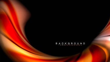 Sıvı renk arka plan, siyah, renkli mermer veya plastik dalga doku zemin, çok renkli şablonu için iş veya teknoloji sunu veya web broşür kapak üzerinde sıvı tasarım bükülmüş