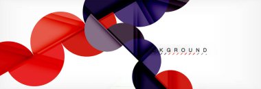 Daire modern geometrik arka plan illüstrasyon