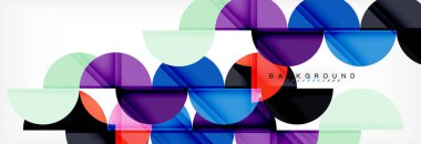 Daire modern geometrik arka plan illüstrasyon