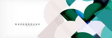 Daire modern geometrik arka plan illüstrasyon