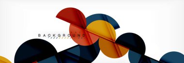 Daire modern geometrik arka plan illüstrasyon