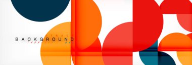 Daire modern geometrik arka plan illüstrasyon