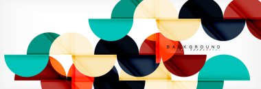 Daire modern geometrik arka plan illüstrasyon