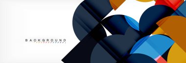 Yarı daire arka plan, modern geometrik desen tasarım. İş veya teknoloji tanıtım tasarım şablonu, broşür veya el ilanı desenli veya geometrik web afiş