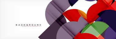 Daire modern geometrik arka plan illüstrasyon