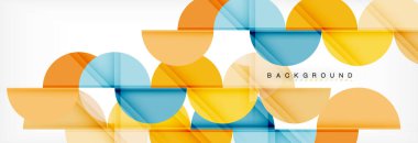 Daire modern geometrik arka plan illüstrasyon