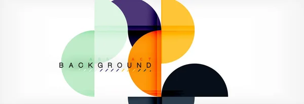Halve cirkel abstracte achtergrond, moderne geometrische patroon ontwerp. Ontwerpsjabloon voor bedrijfs- of technologie-presentatie, brochure of flyer patroon of geometrische webbanner — Stockvector