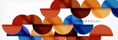 Yarı daire arka plan, modern geometrik desen tasarım. İş veya teknoloji tanıtım tasarım şablonu, broşür veya el ilanı desenli veya geometrik web afiş