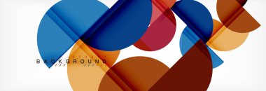 Yarı daire arka plan, modern geometrik desen tasarım. İş veya teknoloji tanıtım tasarım şablonu, broşür veya el ilanı desenli veya geometrik web afiş