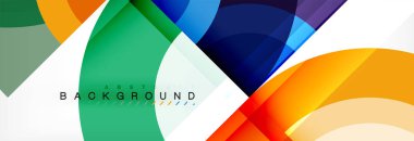 Vektör dairesel geometrik arka plan