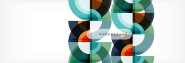 Vektör dairesel geometrik arka plan