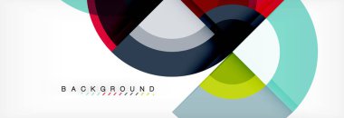 Vektör daire arka plan, geometrik tasarım