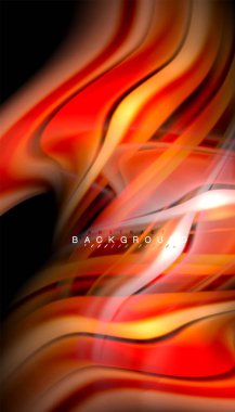 Sıvı renk arka plan, siyah, renkli mermer veya plastik dalga doku zemin, çok renkli şablonu için iş veya teknoloji sunu veya web broşür kapak üzerinde sıvı tasarım bükülmüş