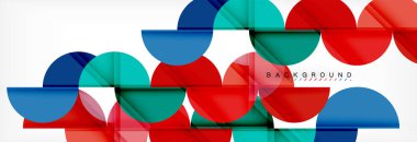 Daire arka plan, geometrik şekil