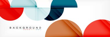 Daire modern geometrik arka plan illüstrasyon