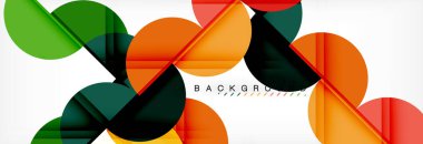 Yarı daire arka plan, modern geometrik desen tasarım. İş veya teknoloji tanıtım tasarım şablonu, broşür veya el ilanı desenli veya geometrik web afiş