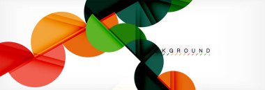 Yarı daire arka plan, modern geometrik desen tasarım. İş veya teknoloji tanıtım tasarım şablonu, broşür veya el ilanı desenli veya geometrik web afiş