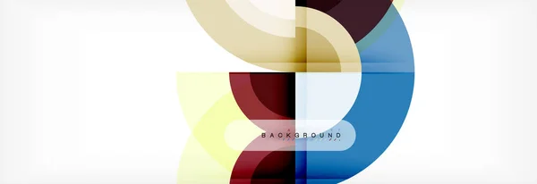 ベクトル円形の幾何学的な抽象的な背景 — ストックベクタ