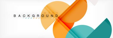 Daire modern geometrik arka plan illüstrasyon