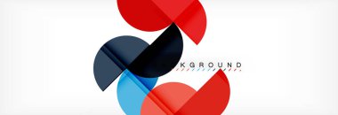 Modern geometrik arka plan - daireler. İş veya teknoloji tanıtım tasarım şablonu, broşür veya el ilanı desenli veya geometrik web afiş