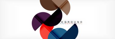 Yarı daire arka plan, modern geometrik desen tasarım. İş veya teknoloji tanıtım tasarım şablonu, broşür veya el ilanı desenli veya geometrik web afiş