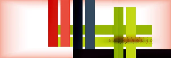 Strepen en lijnen, geometrische abstracte achtergrond kleur — Stockvector